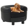 Dog Sofa Plush and Faux Leather