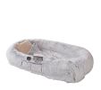 Human Dog Bed, 71''x40''x12'' Size Fits You and Pets, Washable Faux Fur Dog Bed for People Doze Off, Napping Orthopedic Dog Bed - Grey