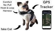 Pet Tracker Waterproof GSM GPS Dog Tracking Devices Wireless Pet Security Size:L