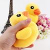 Soft Plush Dog Toys Bite Resistant Funny Yellow Duck Shape Puppy Small Dog Squeaker Toys Pet Accessories