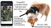 Waterproof Tracking Collars for Hunting Dogs Realtime GPS Pet Tracker Size:XS