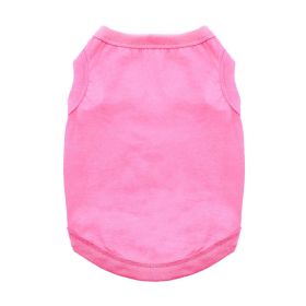 100% Cotton Dog Tanks (Color: Carnation Pink, size: X-Small)