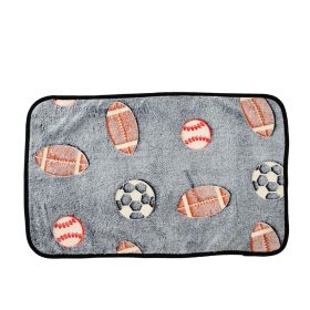 For Common Dogs Blanket Non-slip Seat Cushion (Option: Football-40x60cm)